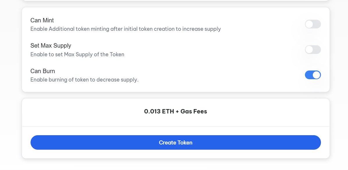 review and confirm your soneium token creation 