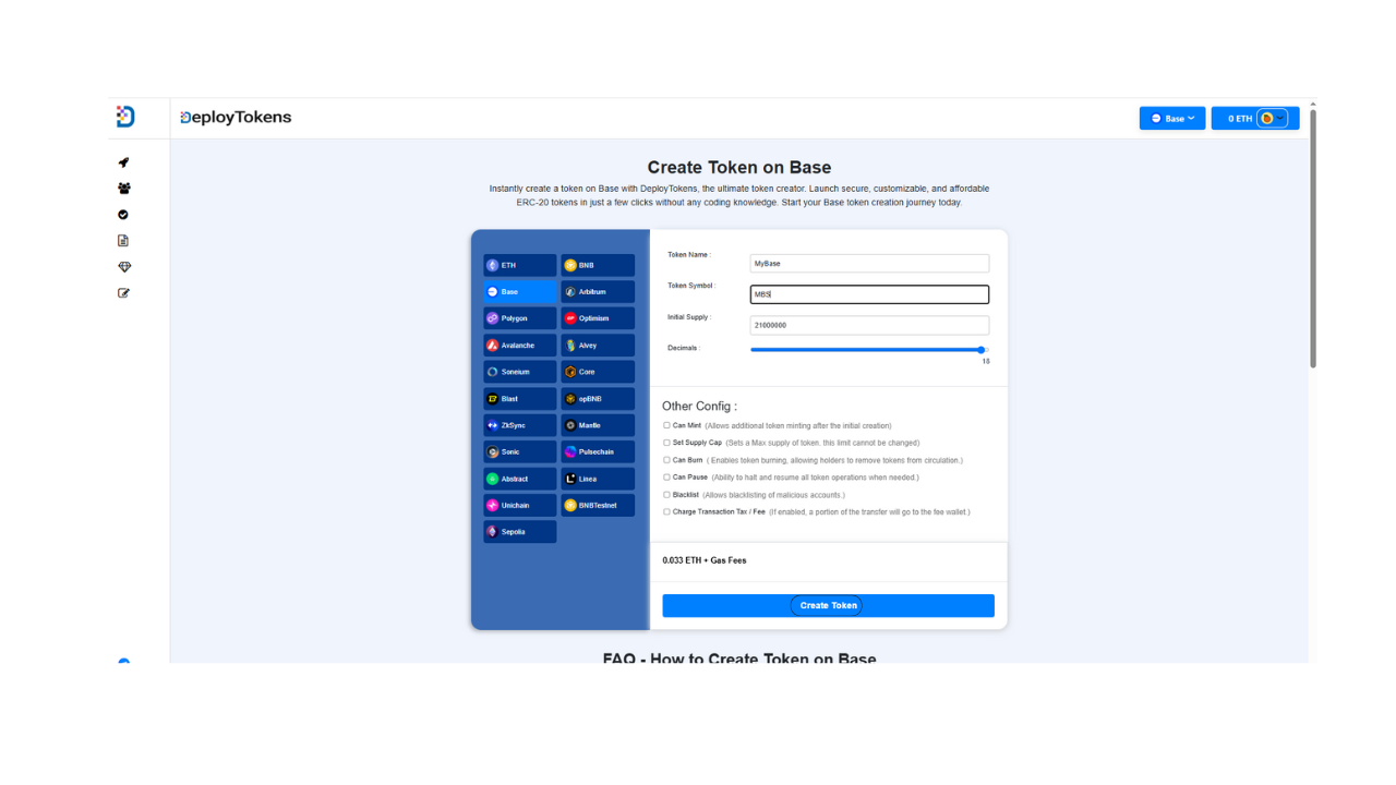 Button Token How to Create Token On Base: A Simple 101 Guide