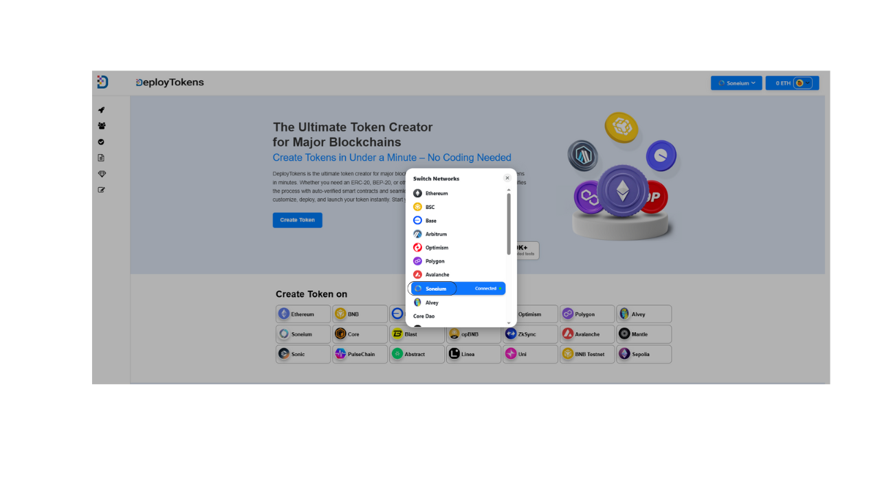 How to Create Token on Soneium Without in Seconds | No Code