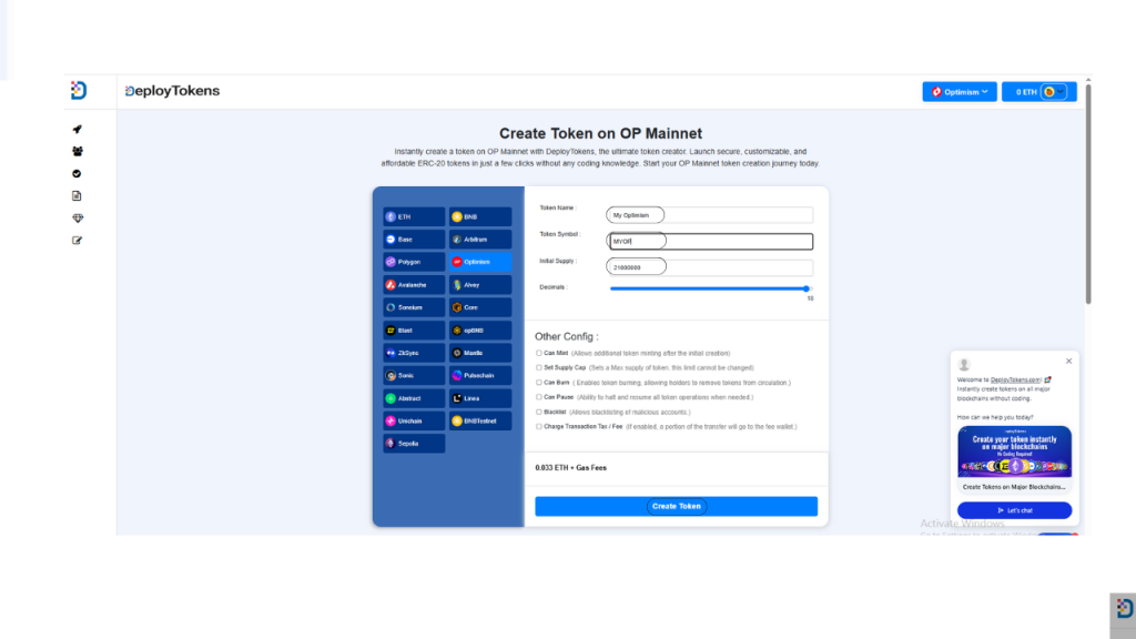 How to Create ERC Token on Optimism Easily & No Code | 2025
