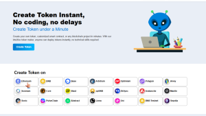 Choose ERC20 Blockchain for token creation 
