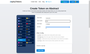 deploy token on abstract