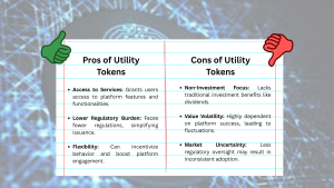 utility tokens pros and cons