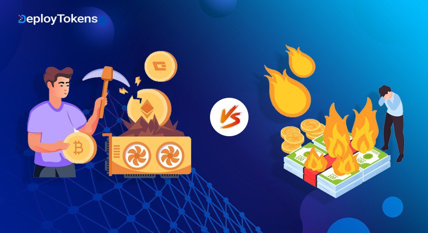 token minting vs token burning